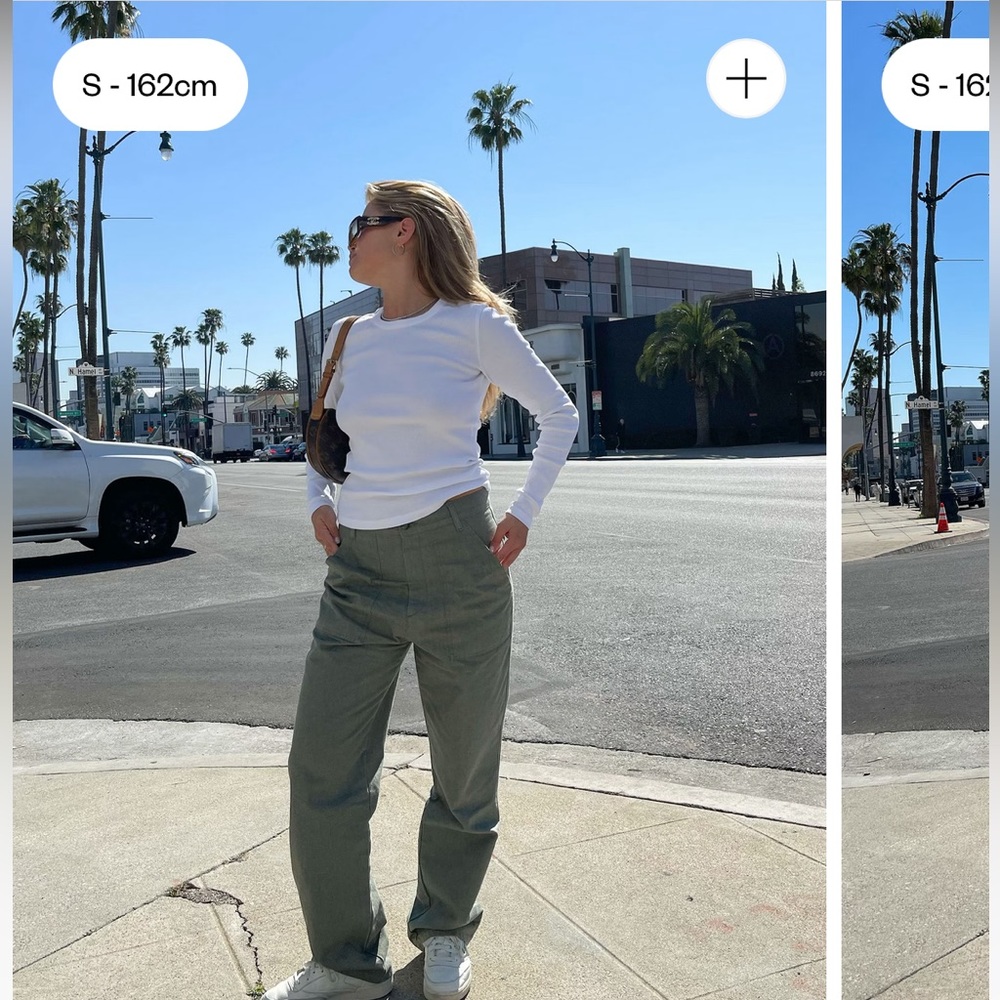 djerf avenue go to pants green